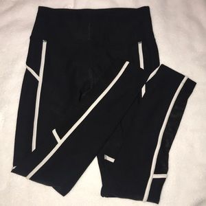 black and white leggings